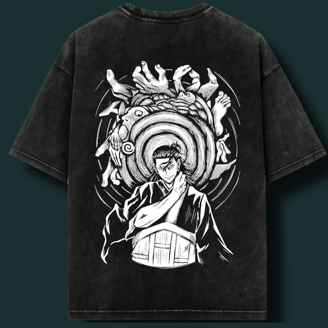 FEARLESS Black Acid Wash Oversized Tee