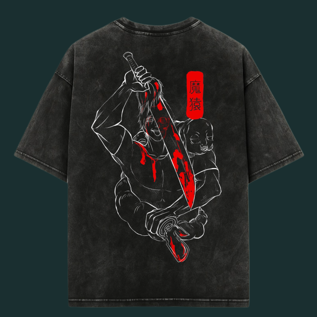 Toji Acid Wash Oversized Tee