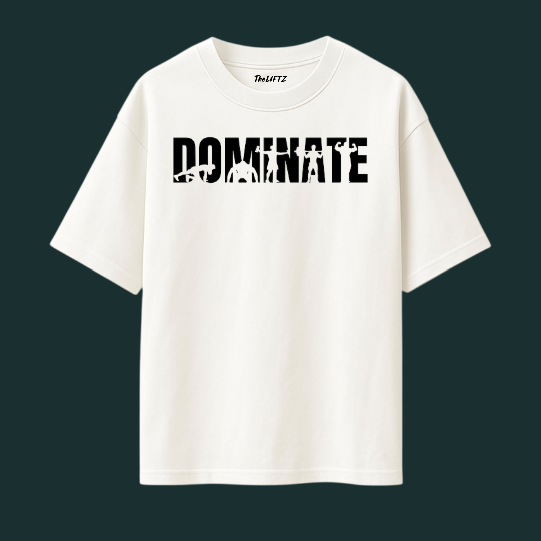 Dominate – 240 GSM Pure Cotton Oversized T-Shirt