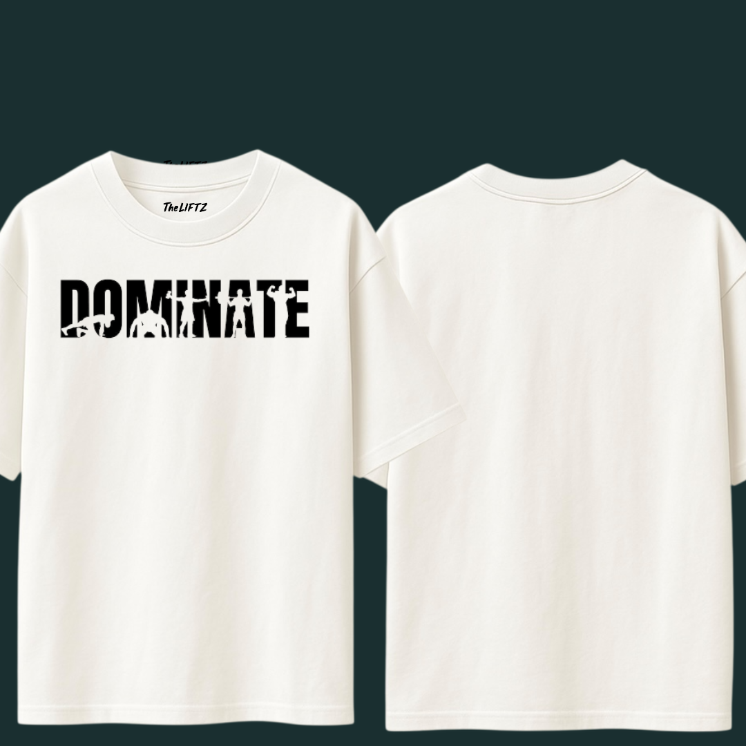 Dominate – 240 GSM Pure Cotton Oversized T-Shirt