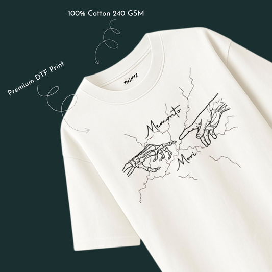 Memento Design – 240 GSM Pure Cotton Oversized T-Shirt