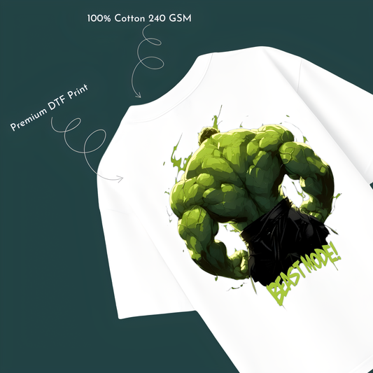 Hulk Drop‑Shoulder Tee – Premium 240 GSM 100% Cotton
